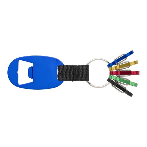 Porte-clés en aluminium avec ouvre-bouteille et mousquetons argent | sans marquage | non disponible | non disponible