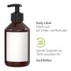 Distributeur avec pompe de 250 ml - Baume pour les mains "Calendula - Aloe Vera" - Body Label Brun | sans marquage