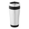 Mug isotherme Elwood Standard | Argent-Noir | sans marquage | non disponible | non disponible