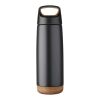 Bouteille isotherme avec revêtement en cuivre - 600&nbsp;ml Standard | noir | sans marquage | non disponible | non disponible