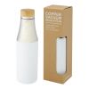 Bouteille Hulan de 540 ml en acier inoxydable avec cuivre et isolation par le vide avec couvercle en bambou Standard | Blanc | sans marquage | non disponible | non disponible