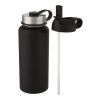 Bouteille de sport isotherme Supra 1 l avec couche de cuivre et 2 couvercles Standard | noir | sans marquage | non disponible | non disponible