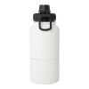 Bouteille de sport Dupeca de 840 ml avec isolation en acier inoxydable certifiée RCS Standard | blanc | sans marquage | non disponible | non disponible