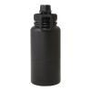 Bouteille de sport Dupeca de 840&nbsp;ml avec isolation en acier inoxydable certifiée RCS Noir | non disponible