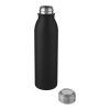 Bouteille d'eau Harper de 700&nbsp;ml en acier inoxydable certifié RCS avec boucle métallique Noir