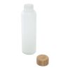 Bouteille en verre sodocalcique mat Lume de 500 ml avec couvercle en bambou Standard | blanc | sans marquage | non disponible | non disponible