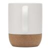 Mug Billie en céramique pour sublimation de 300 ml avec détails en liège Standard | blanc | sans marquage | non disponible | non disponible | non disponible