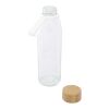 Bouteille d'eau en verre Porto de 500 ml avec poignée en silicone et couvercle en bambou Standard | Translucide | sans marquage | non disponible | non disponible