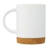 Tasse Neiva de 425 ml en céramique avec base en liège Standard | Blanc | sans marquage | non disponible | non disponible