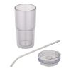 Gobelet en plastique à double paroi Archer de 480 ml blanc