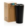 Mug 500ml en acier recyclé RCS Aviana™ Rowan noir | sans marquage | non disponible | non disponible