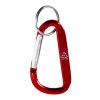 Porte-clés mousqueton Timor en aluminium recyclé Standard | Rouge | sans marquage | non disponible | non disponible