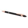 Stylo bille Nanna avec finition or rose Standard | noir | sans marquage | non disponible | non disponible