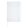Ensemble carnet à couverture rigide A5 et stylo roller Legato Elegance Standard | blanc-blanc | sans marquage | non disponible | non disponible