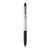Stylo bille Trine recyclé RCS 3 encres avec stylet Standard | Argent | sans marquage | non disponible | non disponible