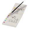 Livre de coloriage Quell et set de crayons pinceaux à eau blanc