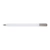 Stylo à bille à mécanisme rotatif SMART en aluminium recyclé (encre noire) blanc