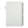 Cahier à spirales Liss A5 à couverture rigide en plastique recyclé blanc