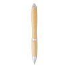 Stylo bille Nash en bambou Standard | Naturel-Argent | sans marquage | non disponible | non disponible