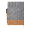 Carnet à couverture rigide A5 Veronica Standard | Gris-Naturel | sans marquage | non disponible | non disponible | non disponible