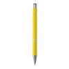 Stylo bille en aluminium recyclé Moneta (encre bleue) Standard | Jaune | sans marquage | non disponible | non disponible