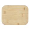 Boîte repas Roby en verre avec couvercle en bambou Standard | Naturel-Blanc | sans marquage | non disponible | non disponible