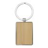 Porte-clés rectangulaire Neta en bambou Standard | Naturel | sans marquage | non disponible | non disponible