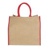 Grand Sac Shopping Jute Standard | Naturel-Rouge | sans marquage | non disponible | non disponible