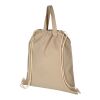Sac à dos en coton recyclé 210 g/m² Pheebs avec cordon de serrage Standard | Naturel | sans marquage | non disponible | non disponible | non disponible