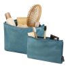 Set de trousses de toilette en velvet gomme recyclées GRS Swift Deep Sea Green