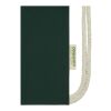 Sac refermable à cordon Odisha de 5&nbsp;L bio certifié OCS 140&nbsp;g/m² Vert foncé