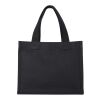Mini sac shopping Odessa à soufflet en coton recyclé de 9&nbsp;L et 220&nbsp;g/m² certifié GRS Standard | Noir | sans marquage | non disponible | non disponible | non disponible