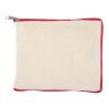 Sac shopping Sierra pliable en coton recyclé GRS 140&nbsp;g/m2 7&nbsp;L Standard | Naturel-Rouge | sans marquage | non disponible | non disponible | non disponible