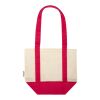 Mini sac shopping Sam en coton recyclé GRS 320&nbsp;g/m2 Standard | Rouge-Naturel | sans marquage | non disponible | non disponible | non disponible