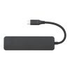 Adaptateur multimédia en plastique recyclé Loop RCS USB 2.0-3.0 avec port HDMI Standard | noir | sans marquage | non disponible | non disponible