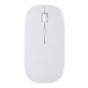 Souris sans fil Menlo en plastique recyclé certifié RCS Standard | Blanc | sans marquage | non disponible | non disponible