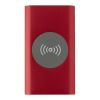 Batterie de secours sans fil en aluminium recyclé Juice type-C de 4 000 mAh Standard | Rouge | sans marquage | non disponible | non disponible
