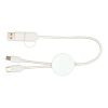 Câble 5 en 1 Citala en plastique recyclé de 30&nbsp;cm pour la synchronisation des données et la charge rapide de 27&nbsp;W Standard | Blanc | sans marquage | non disponible | non disponible