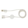 Câble 5 en 1 Citala en plastique recyclé de 150 cm pour la synchronisation des données et la charge rapide de 27 W Standard | blanc | sans marquage | non disponible | non disponible