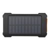 Batterie de secours solaire Altair robuste de 5 000 mAh et 10 W en plastique recyclé avec lampe de poche intégrée Standard | Noir | sans marquage | non disponible | non disponible