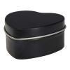 Bougie Blissful en boîte métal en forme de cœur et senteur vanille Standard | Noir | sans marquage | non disponible | non disponible