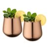 Lot de tasses en acier inoxydable Cascade 540 ml Or rose