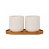 Ensemble Originalhome composé d'un plateau ovale en bois et d'un mug en céramique de 150 ml Bois