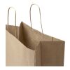 Sac en papier Kraft 80 à 90&nbsp;g/m2 avec poignées torsadées 32 x 17 x 39&nbsp;cm Marron kraft | sans marquage | non disponible | non disponible