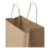 Sac en papier Kraft 80 à 90 g/m2 avec poignées torsadées 25 x 15 x 32&nbsp;cm Marron kraft | sans marquage | non disponible | non disponible