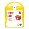 MyKit Premiers Secours Jaune translucide | non disponible | Autocollant Numérique 1 couleur | recto | 90 mm x 127 mm