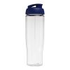 Bouteille de sport avec couvercle à clapet H2O Tempo® - 700 ml Blanc-Bleu | sans marquage | non disponible | non disponible