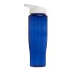 Bouteille de sport avec couvercle à bec verseur H2O Tempo® - 700 ml Bleu-Blanc | sans marquage | non disponible | non disponible