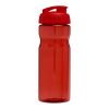 Bouteille H2O Base® de sport avec couvercle à clapet - 650 ml Rouge | sans marquage | non disponible | non disponible