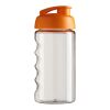 Bouteille H2O Bop® de sport avec couvercle à clapet - 500 ml Translucide-Orange | sans marquage | non disponible | non disponible